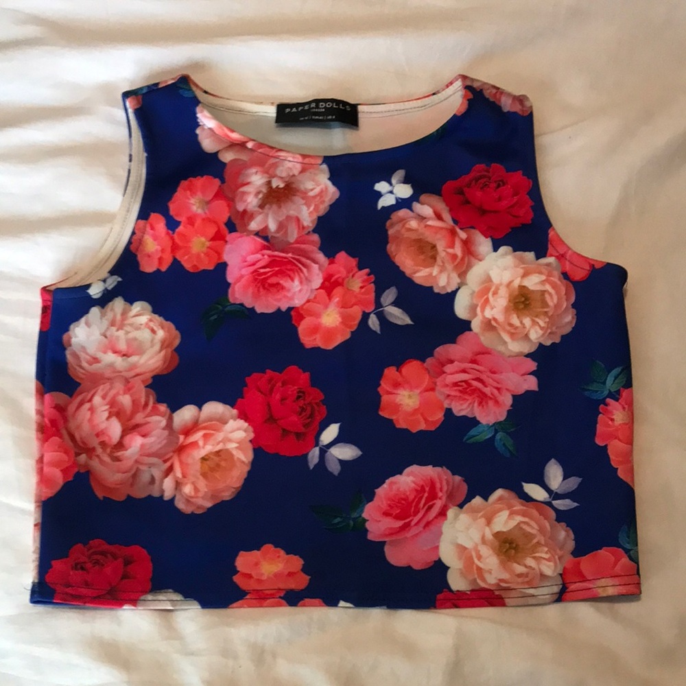 Papersdolls size 8 crop top